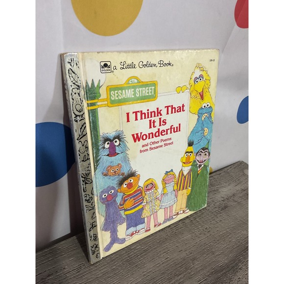 1984 Golden Book “I Think That It Is Wonderful” Sesame Street - Picture 10 of 10